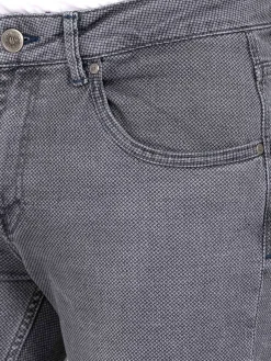 Wam Denim Lombardo Regular Fit Textured Anthracite Jeans| Jeans