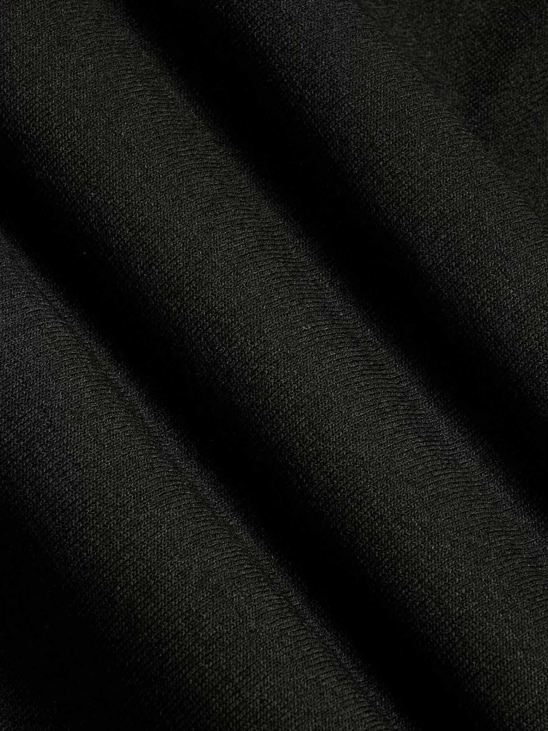 Wam Denim Lucas Pique Knit Black T-Shirt| T-Shirts