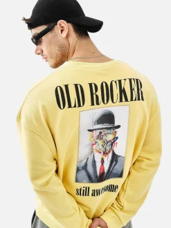 Wam Denim Melvin Regular Fit Yellow Sweater| Streetwear