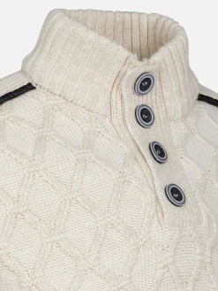 Wam Denim Minevre Pattern Beige Truien| Truien