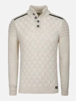 Wam Denim Minevre Pattern Beige Truien| Truien