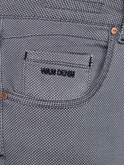 Wam Denim Moraine Mini Check Anthracite Jeans| Jeans