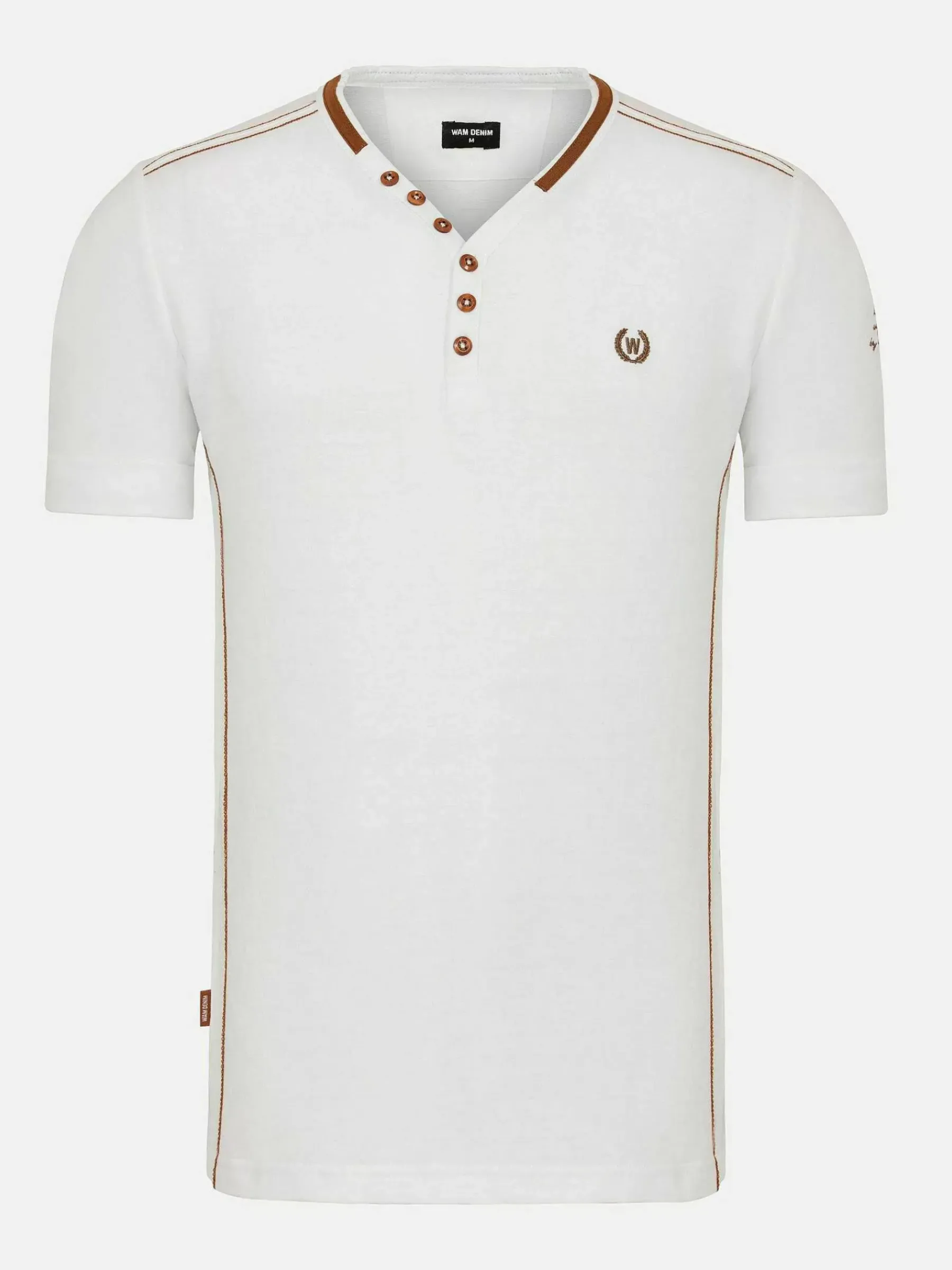 Wam Denim Morpheus Slim Fit Stretched White T-Shirt| T-Shirts