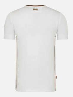 Wam Denim Morpheus Slim Fit Stretched White T-Shirt| T-Shirts