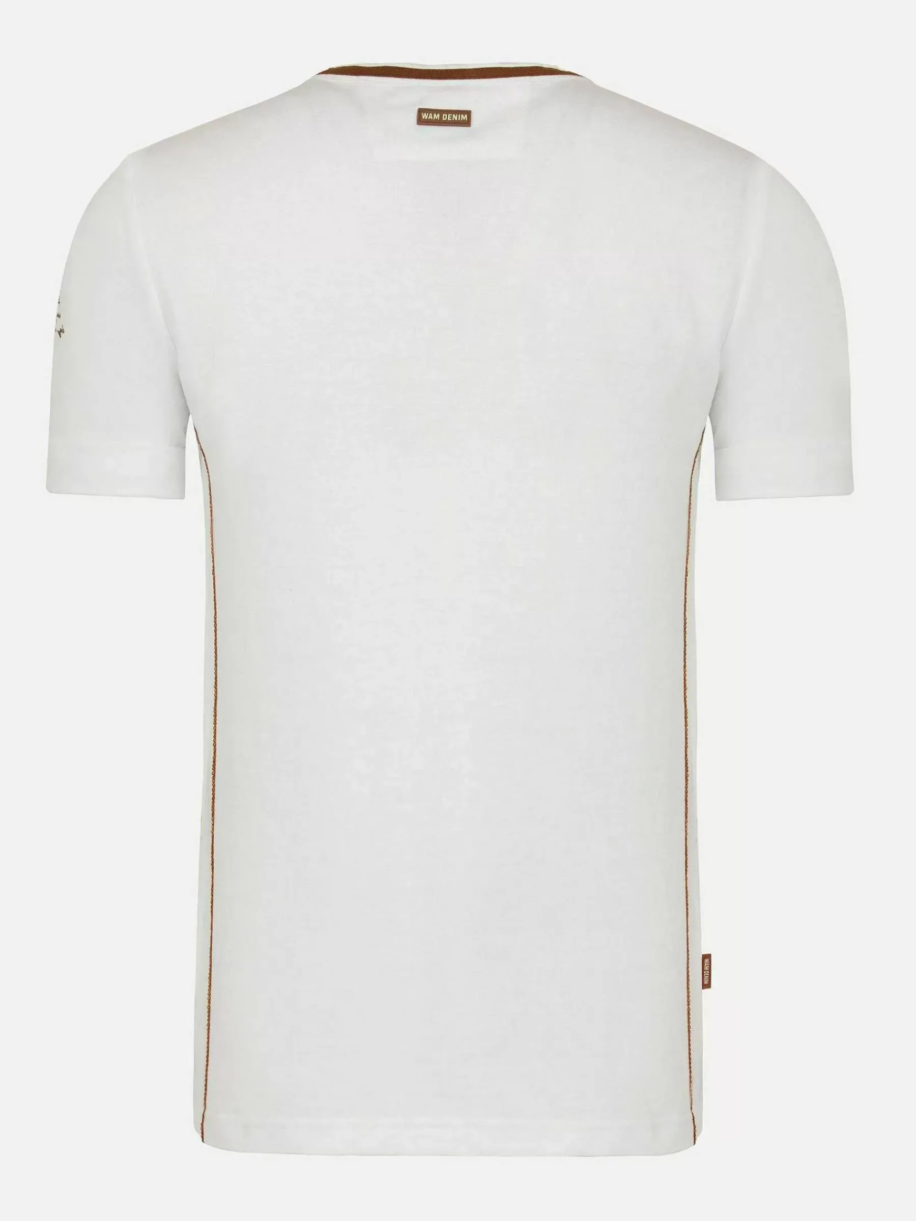 Wam Denim Morpheus Slim Fit Stretched White T-Shirt| T-Shirts