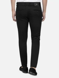 Wam Denim Moyale Stretch Washed Black Chino| Chino'S