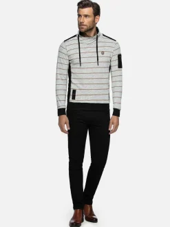 Wam Denim Muro Striped Off-White Sweater| Sweaters