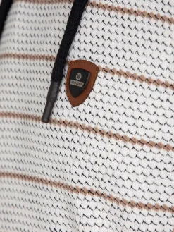 Wam Denim Muro Striped Off-White Sweater| Sweaters