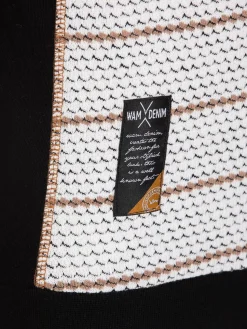 Wam Denim Muro Striped Off-White Sweater| Sweaters