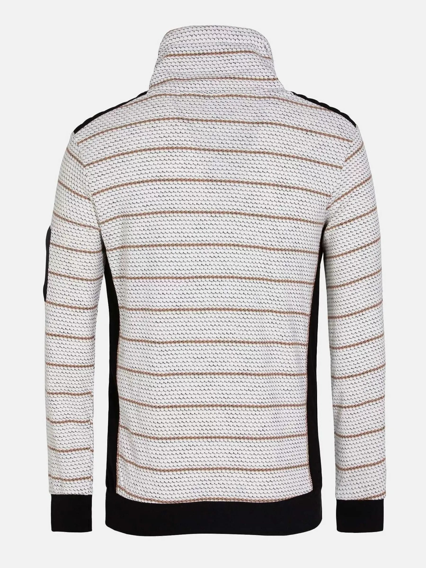 Wam Denim Muro Striped Off-White Sweater| Sweaters