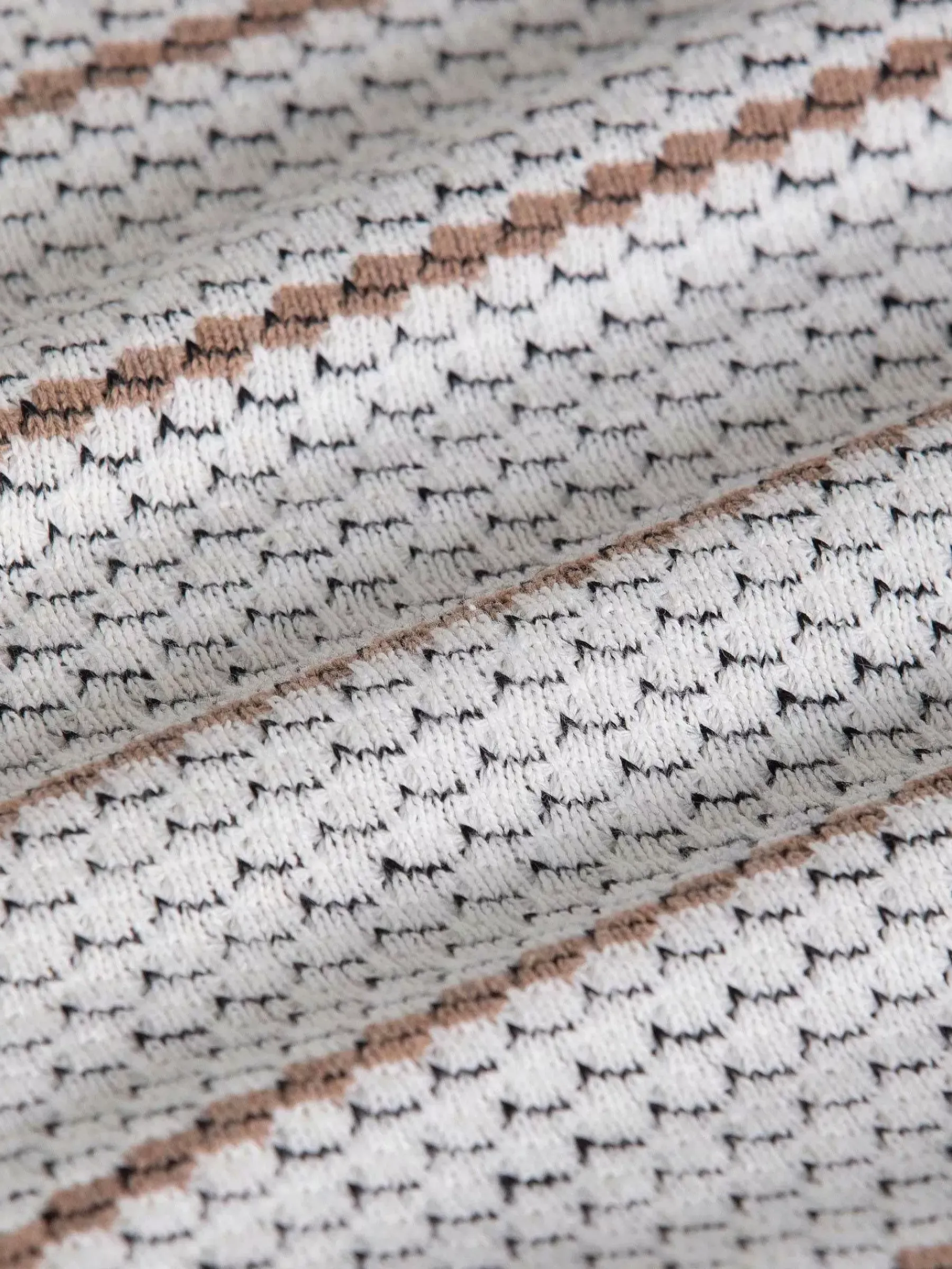 Wam Denim Muro Striped Off-White Sweater| Sweaters