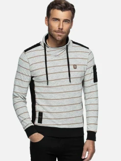 Wam Denim Muro Striped Off-White Sweater| Sweaters