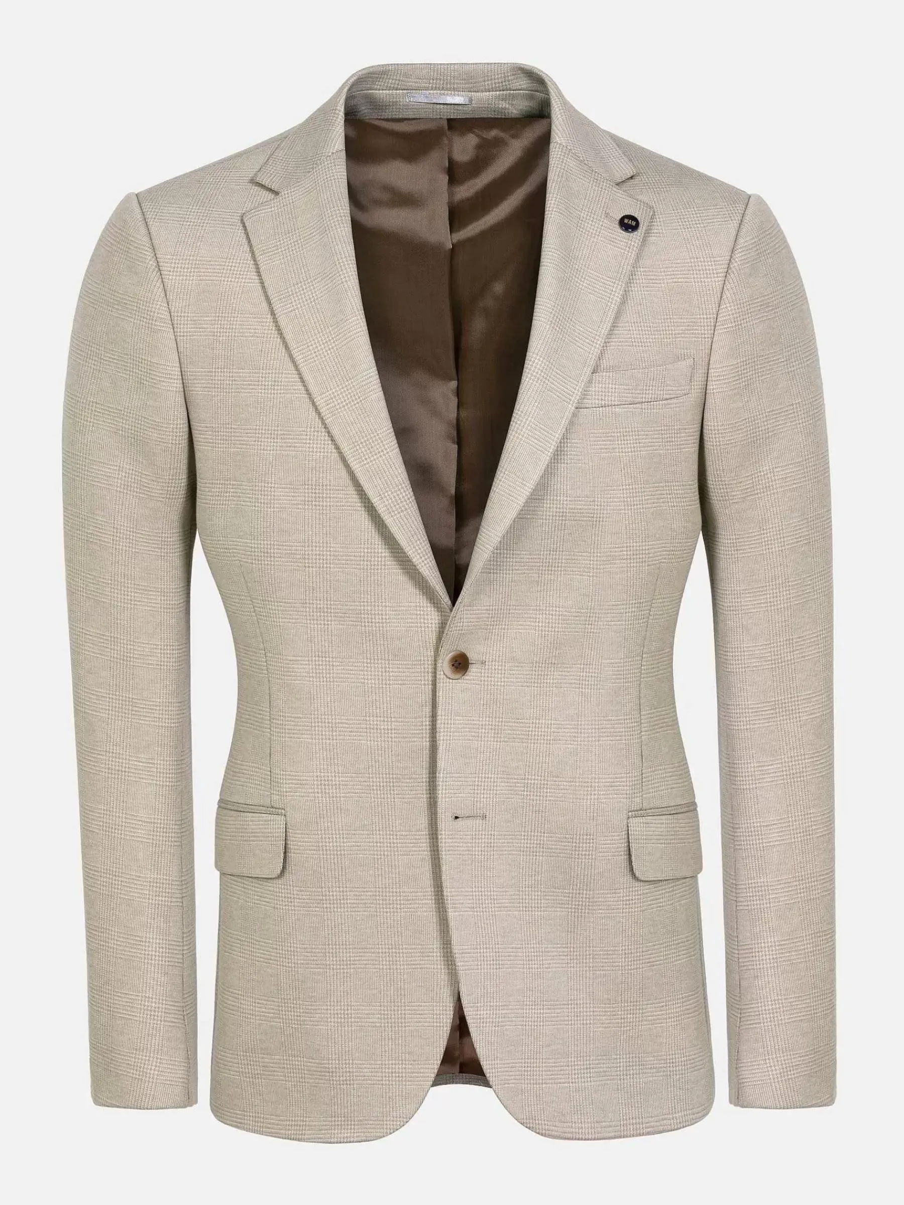 Wam Denim Mustaine Glen Plaid Pattern Beige Colbert| Colberts