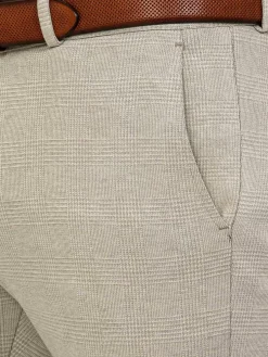 Wam Denim Mustaine Micro Patterned Beige Pants| Pantalons