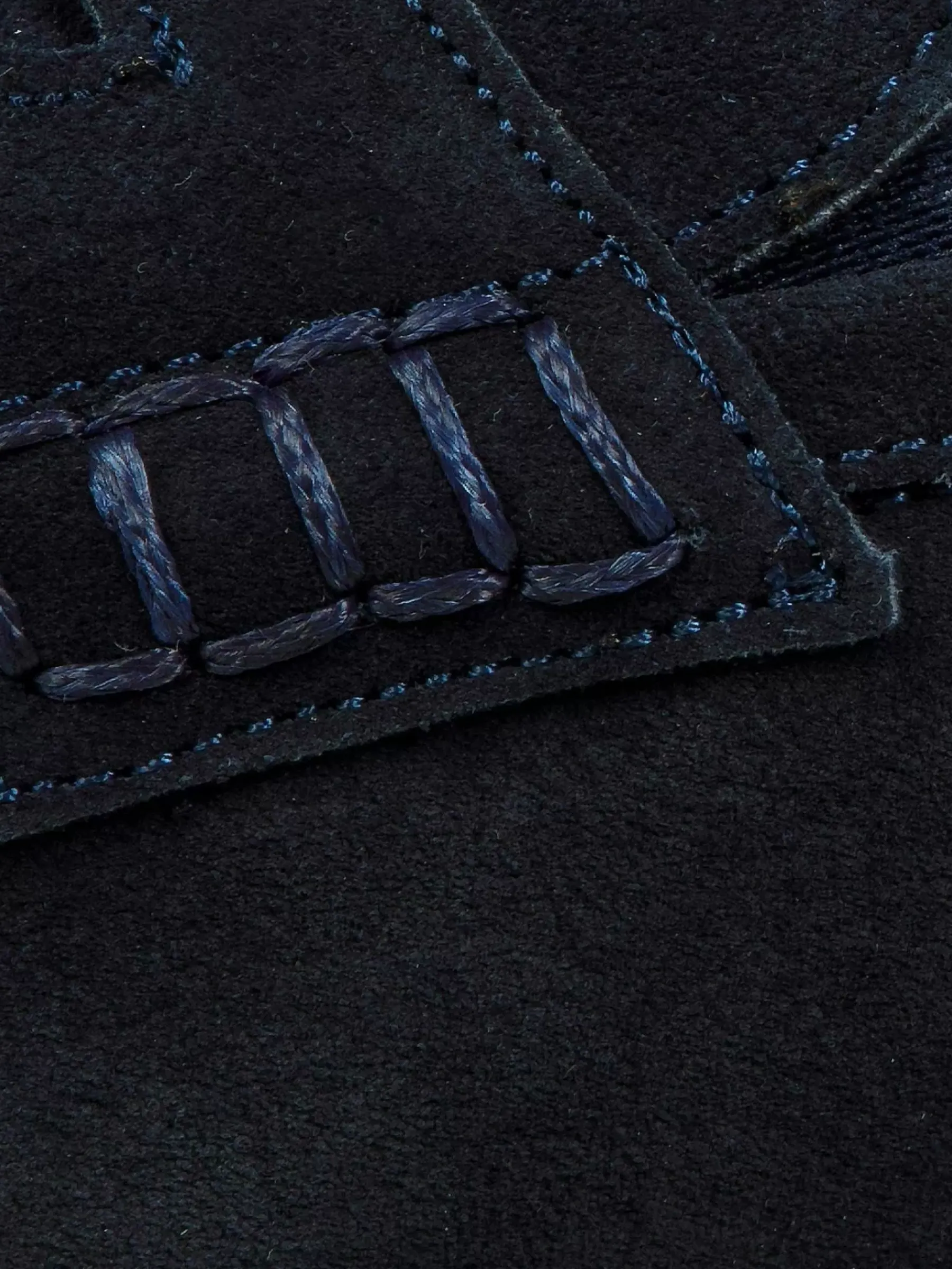 Wam Denim Navy Suede Loafer Schoenen Navy| Schoenen