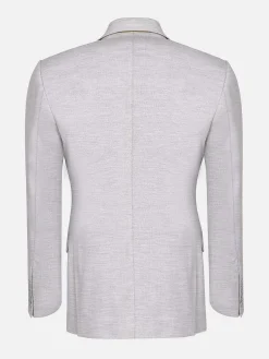 Wam Denim Newsted Comfort Wide Lapel Light Grey Colbert| Colberts