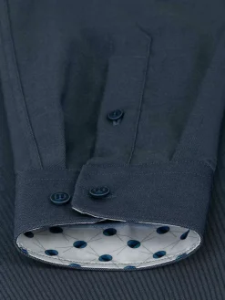 Wam Denim Overhemd Lange Mouw 75754 Caesar Dark Indigo| Overhemd Lange Mouwen