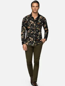 Wam Denim Overhemd Lange Mouw 75707 Meru Black| Overhemd Lange Mouwen