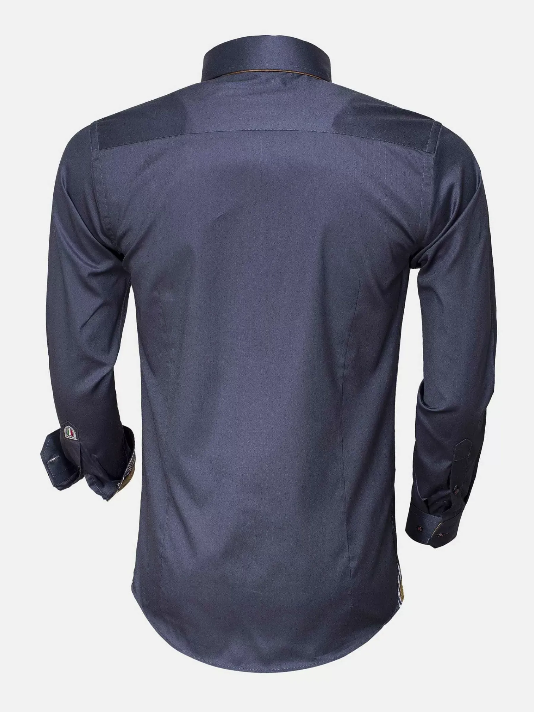 Wam Denim Overhemd Lange Mouw Roma Anthracite| Overhemd Lange Mouwen