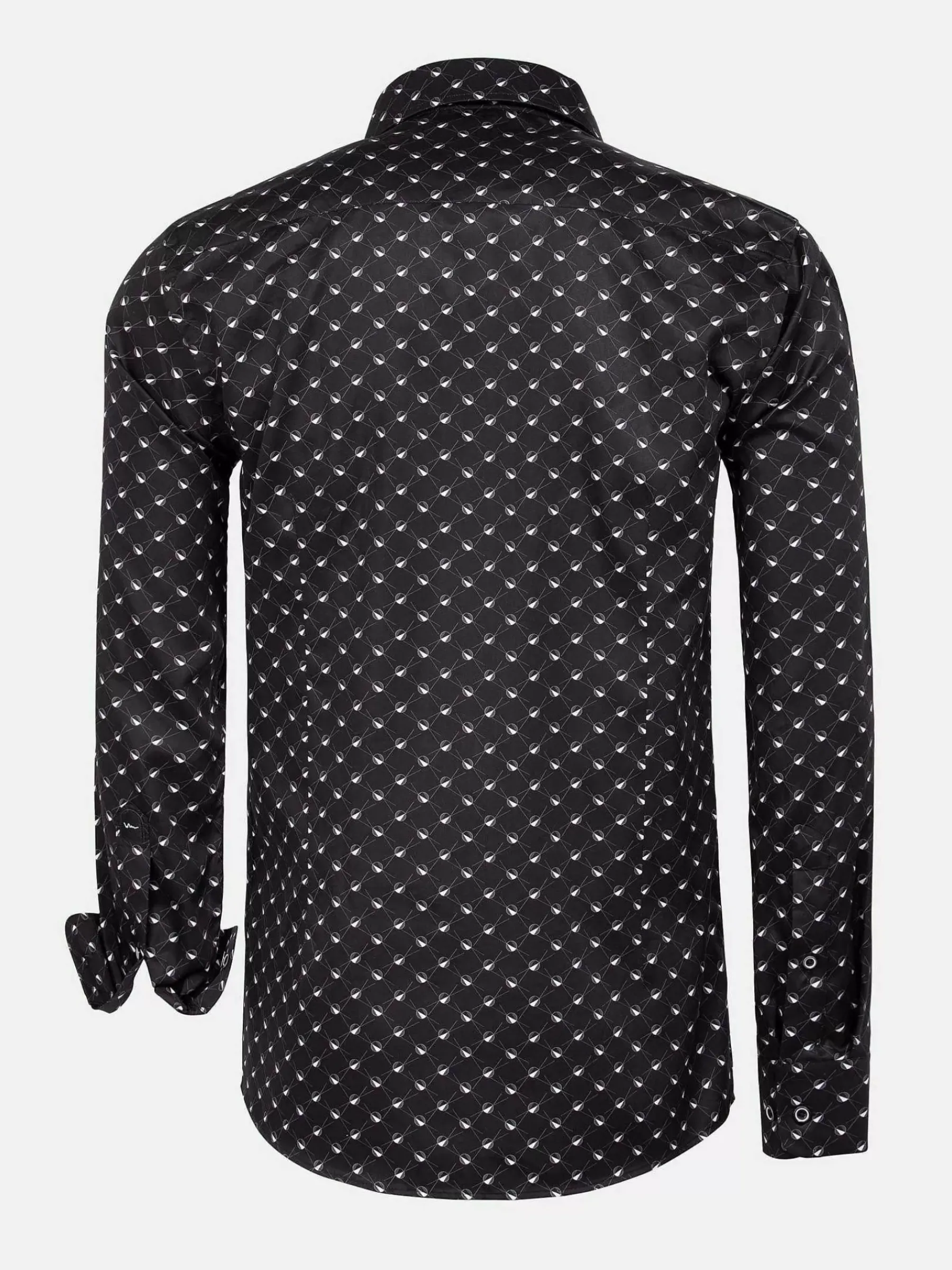 Wam Denim Overhemd Lnage Mouw 75676 Kurt Black| Overhemd Lange Mouwen