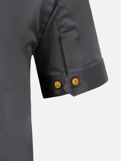 Wam Denim Owen Tailored Fit Anthracite Overhemd Korte Mouw| Overhemd Korte Mouwen
