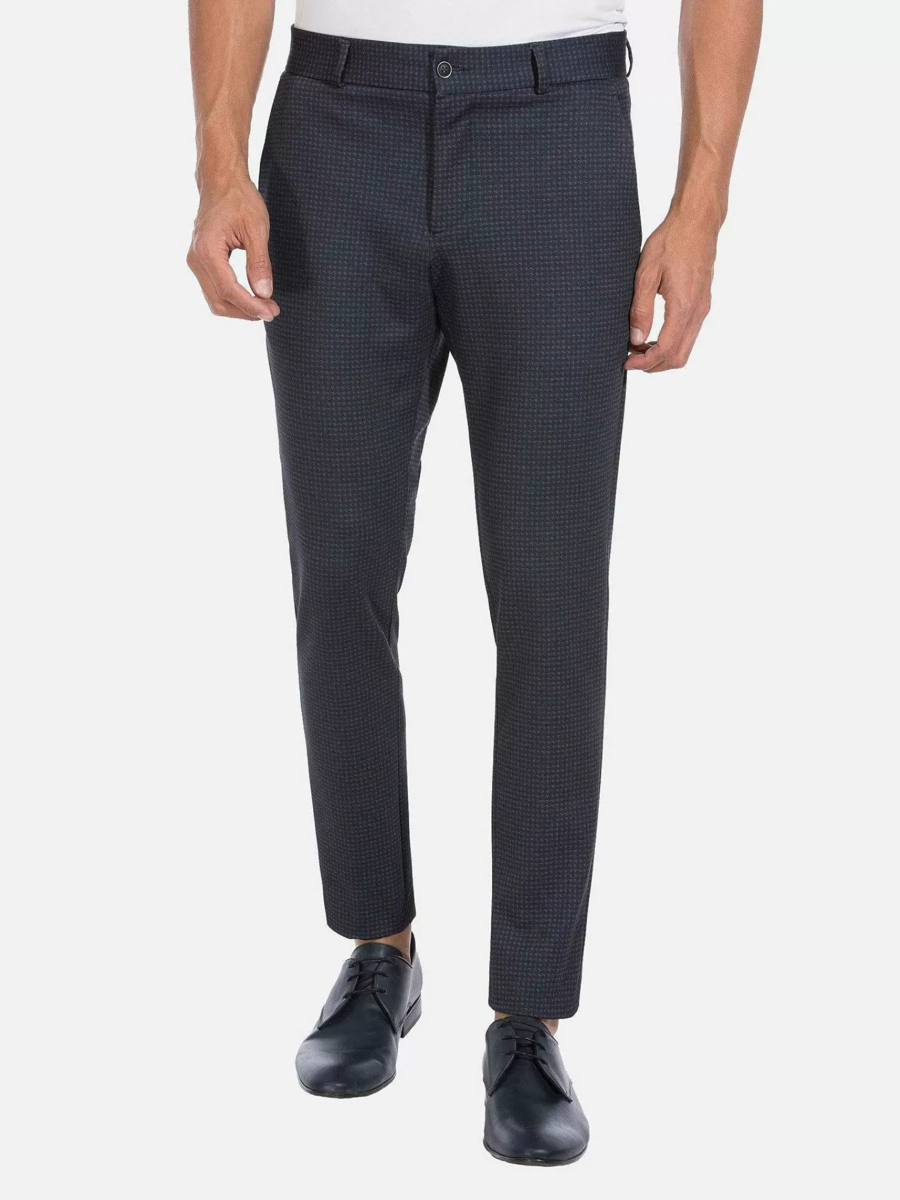 Wam Denim Pantalon 82151 Aleon Navy Grey| Pantalons
