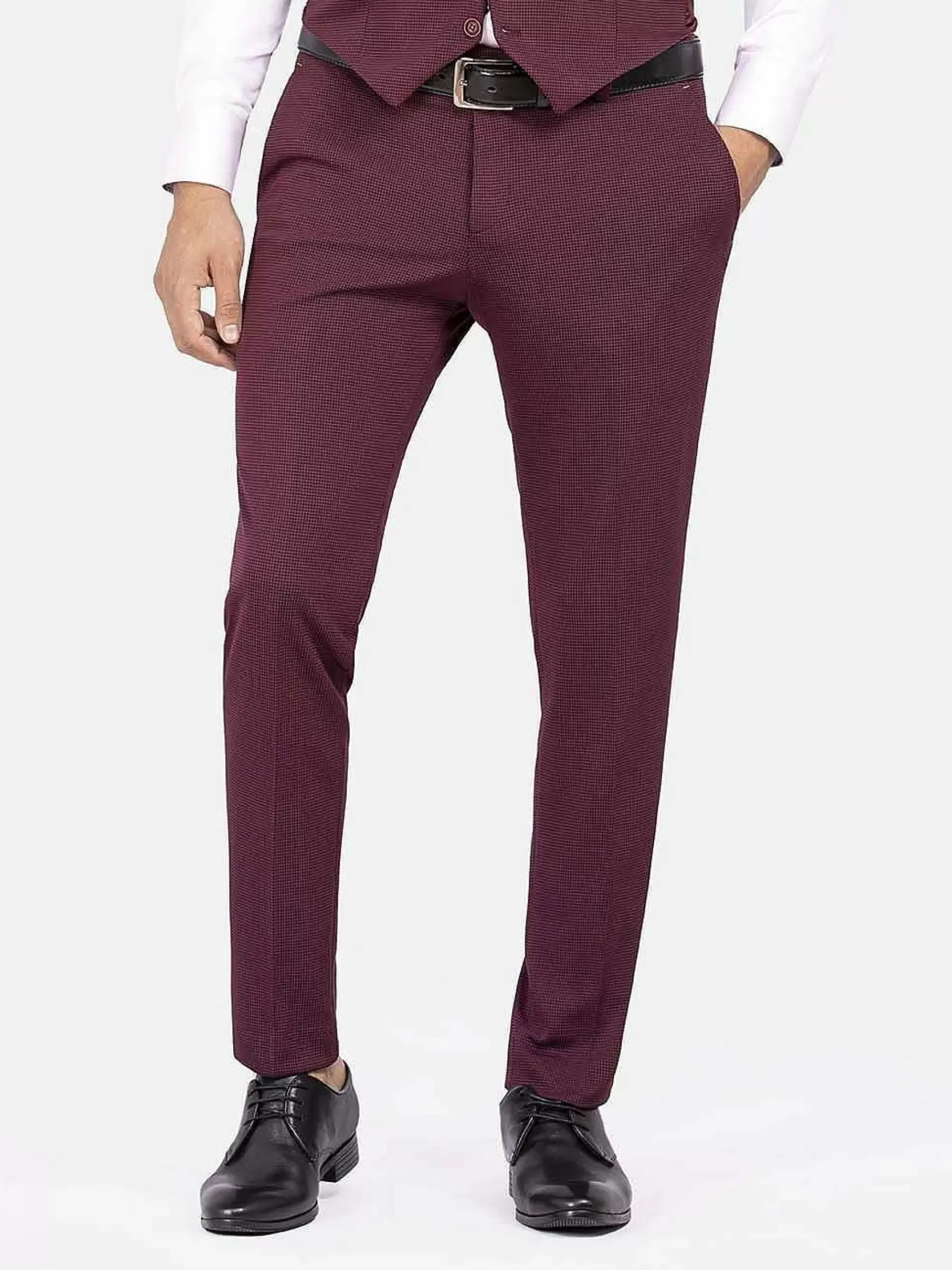 Wam Denim Pantalon 72196 Melikh Dark Red| Pantalons