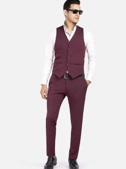 Wam Denim Pantalon 72196 Melikh Dark Red| Pantalons
