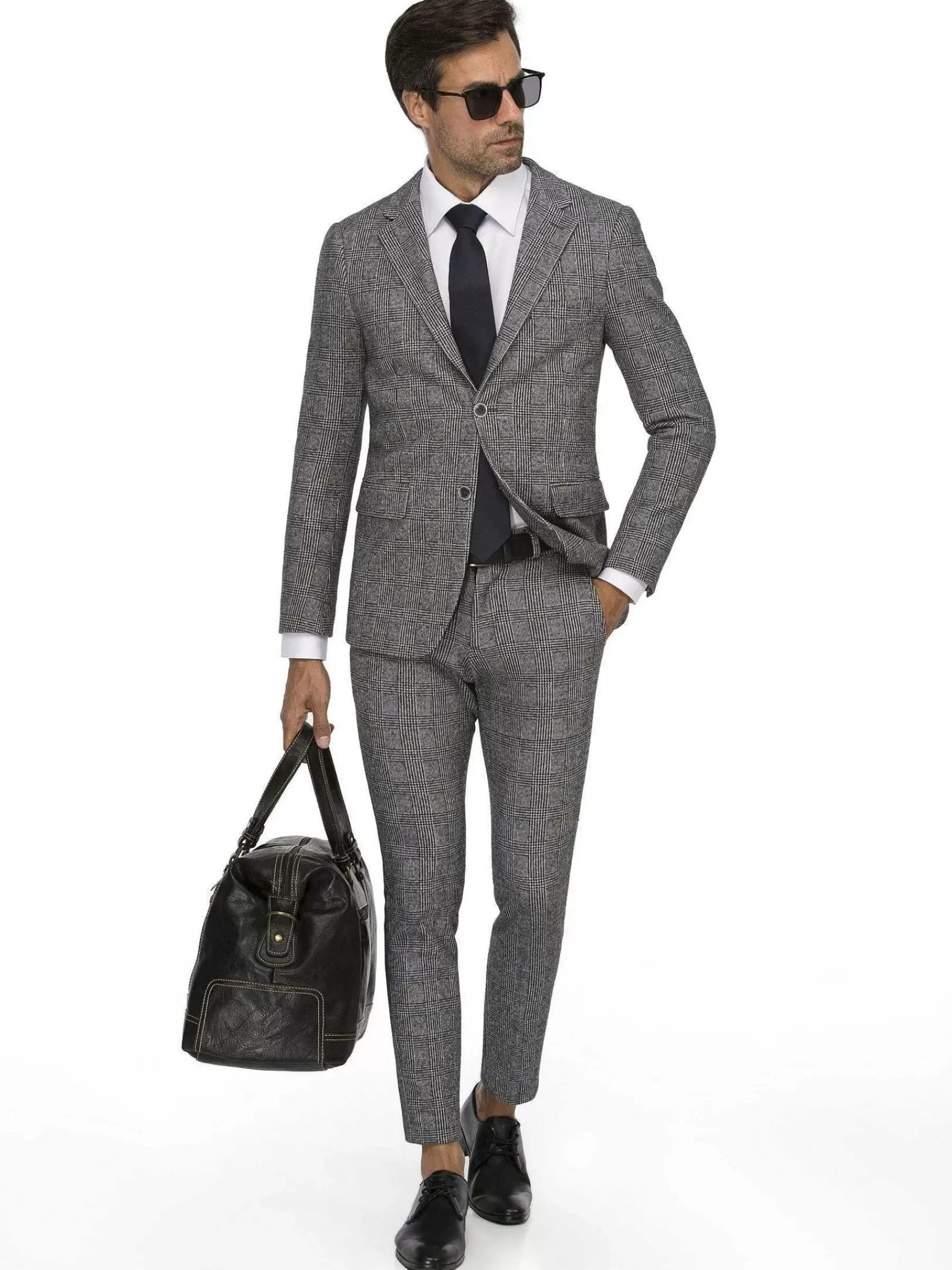 Wam Denim Pantalon 70058 Paxton Black White| Chino'S