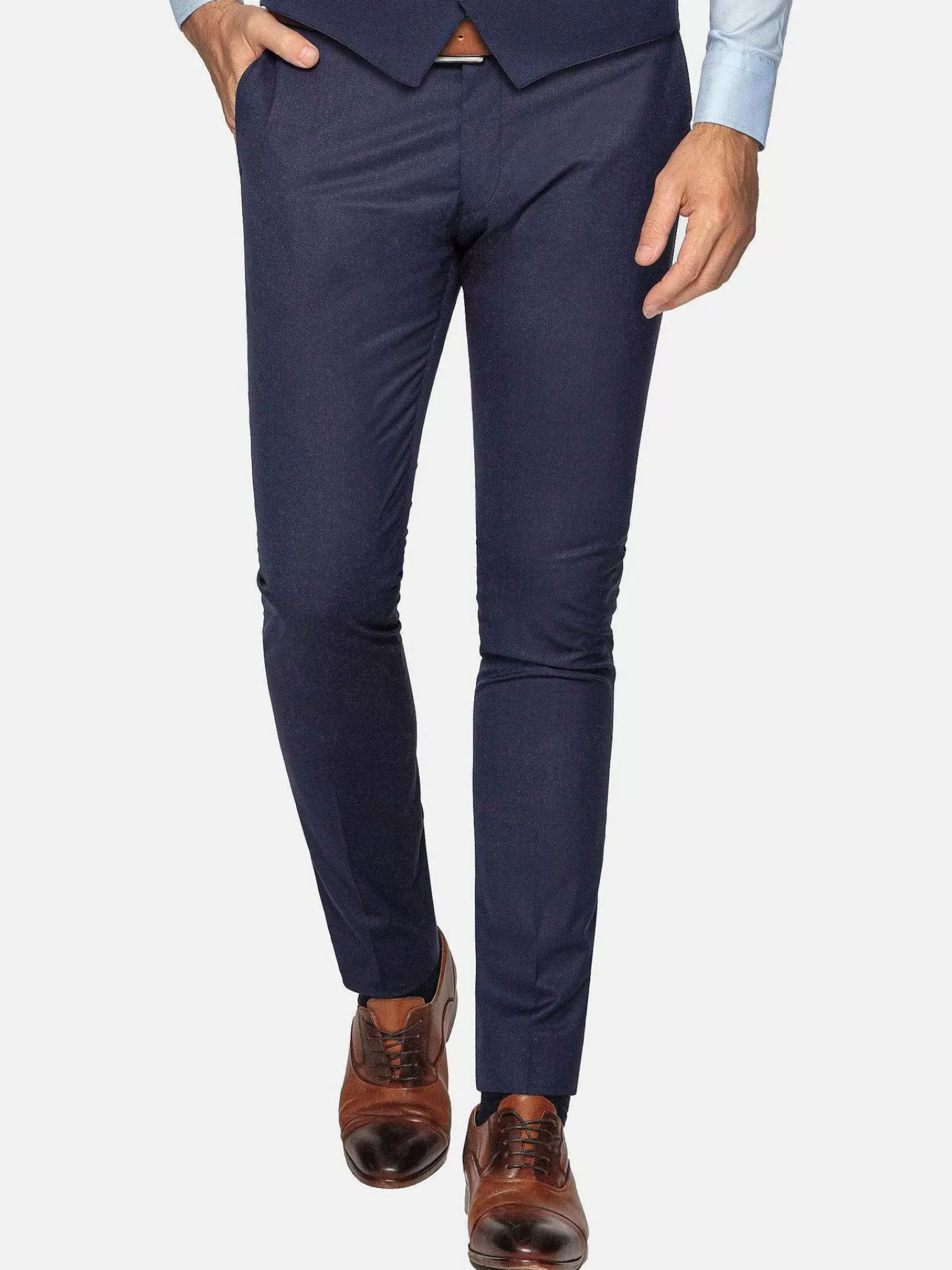 Wam Denim Pantalon 70071 Scotsville Navy| Pantalons