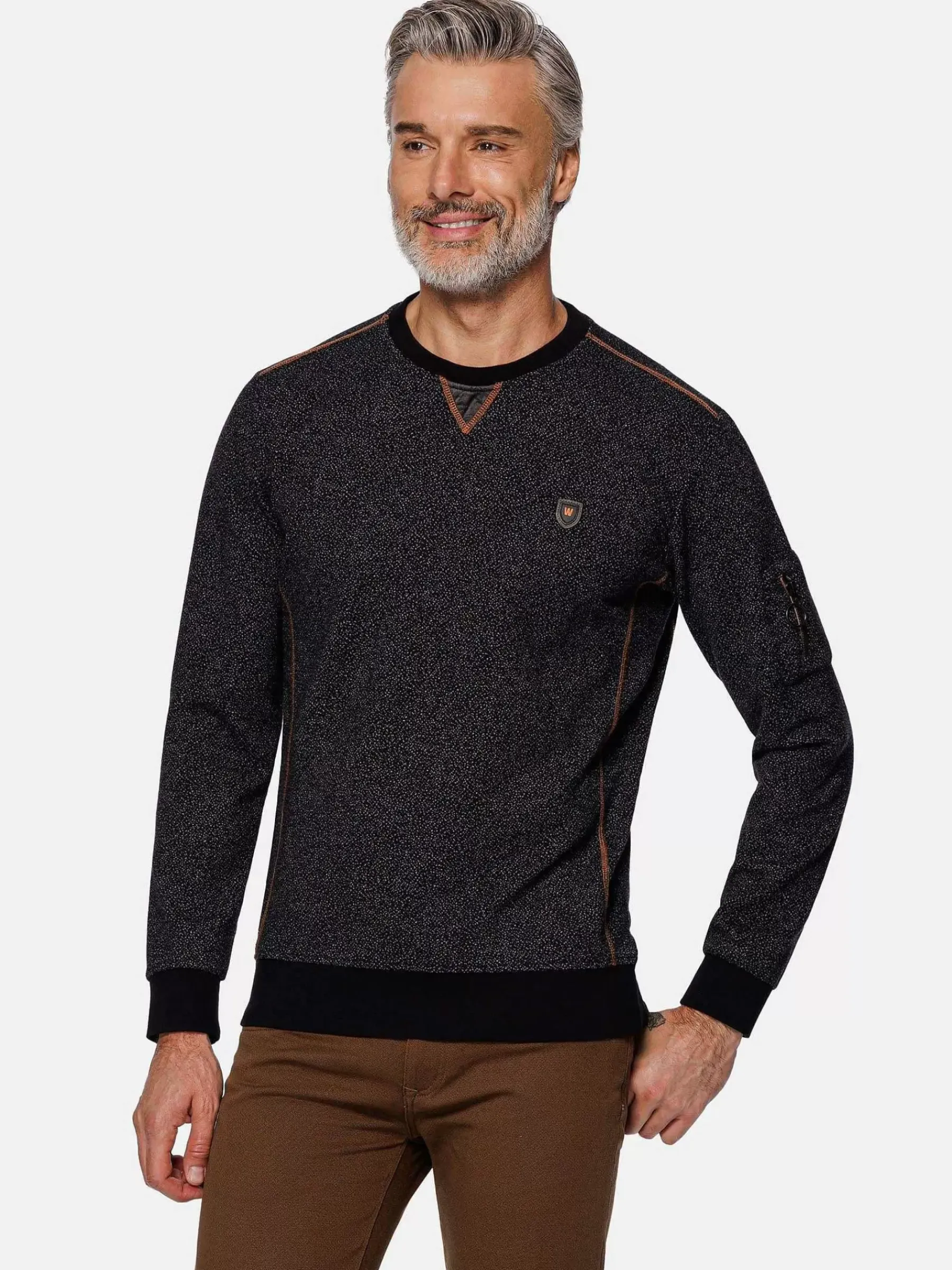 Wam Denim Phonix Crewneck Black Sweater| Sweaters