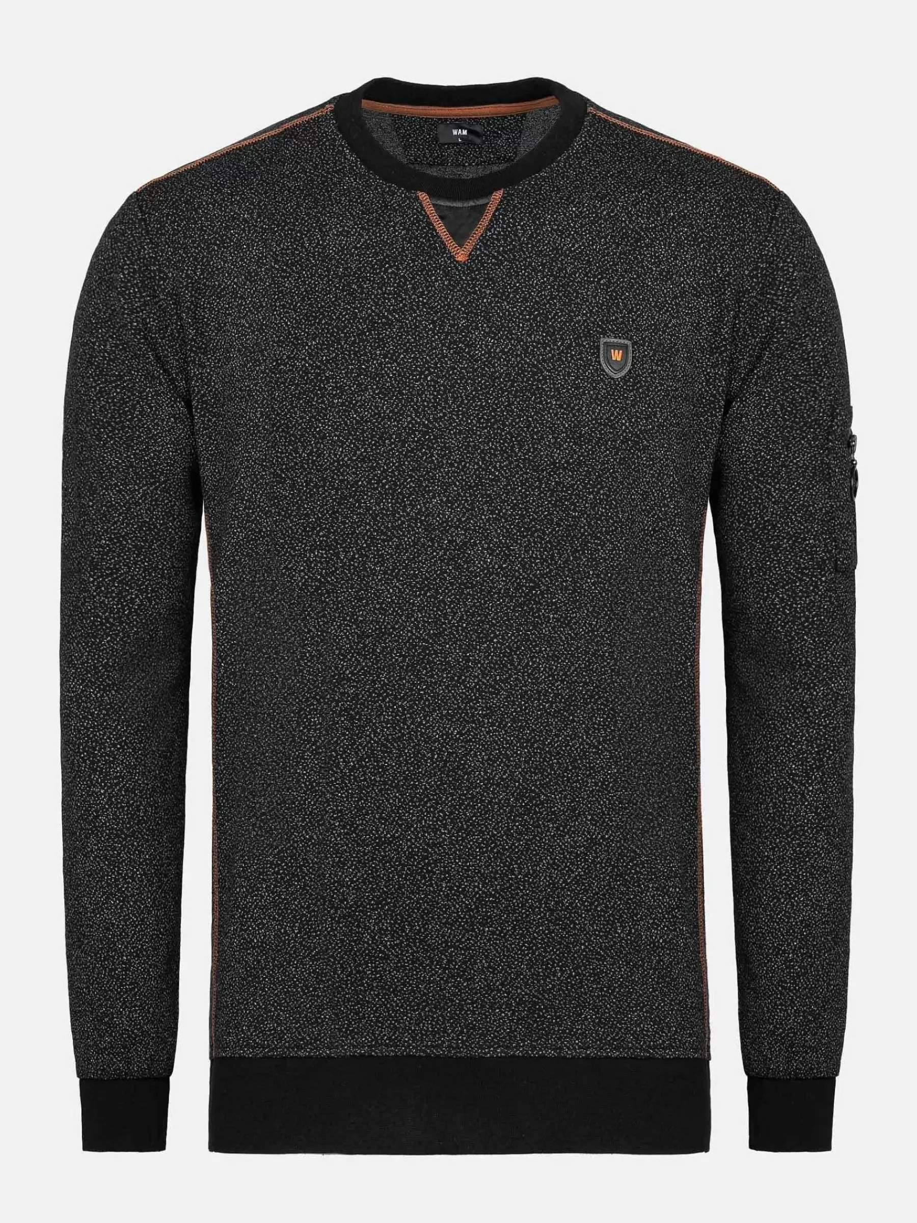Wam Denim Phonix Crewneck Black Sweater| Sweaters