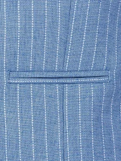 Wam Denim Plaid Vest 70048 Pelagie Islands Blue| Gilets
