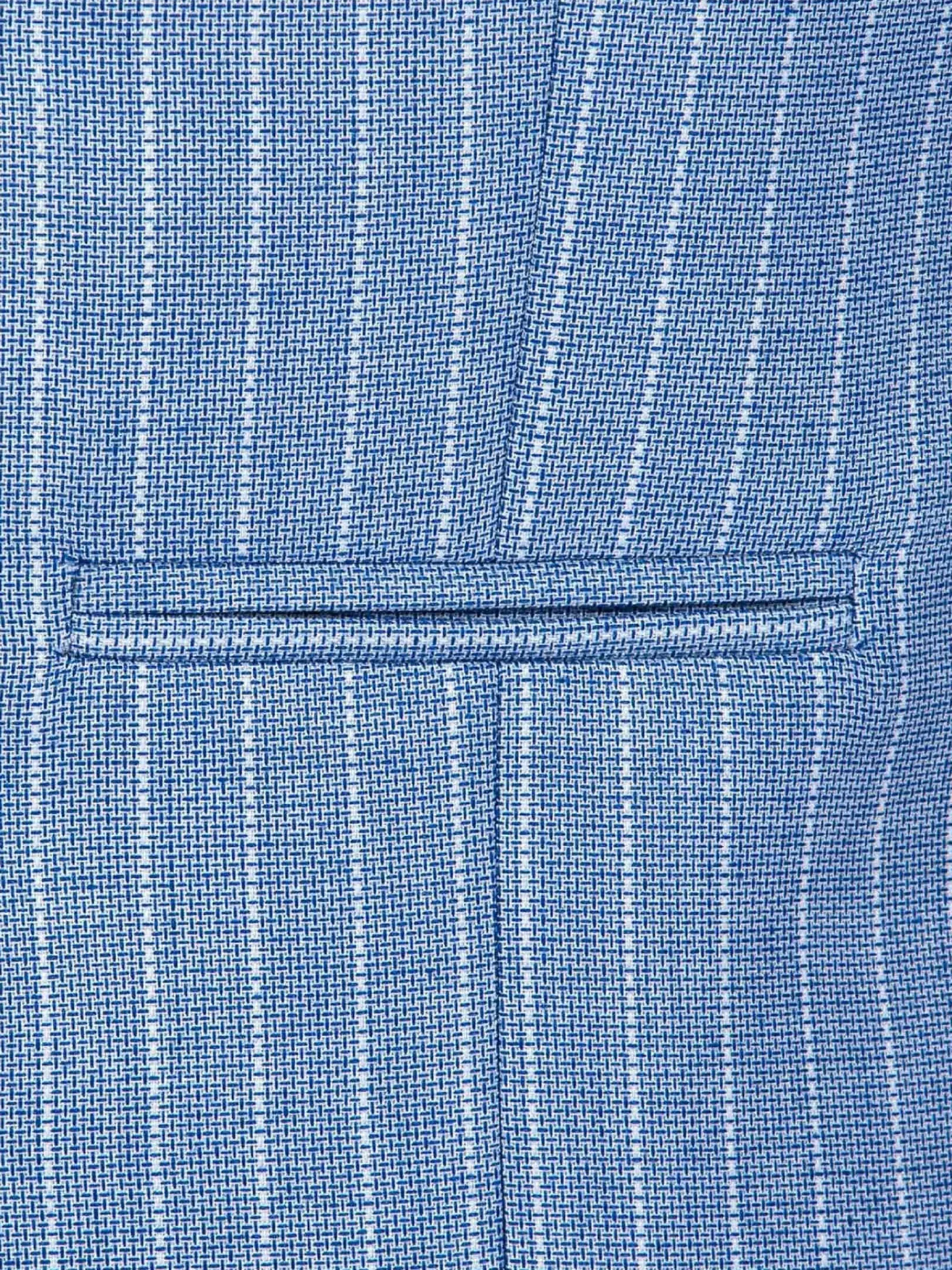Wam Denim Plaid Vest 70048 Pelagie Islands Blue| Gilets