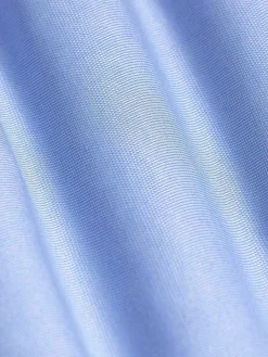 Wam Denim Redon Blue Poplin Plain Overhemd Longe Mouw| Overhemd Lange Mouwen
