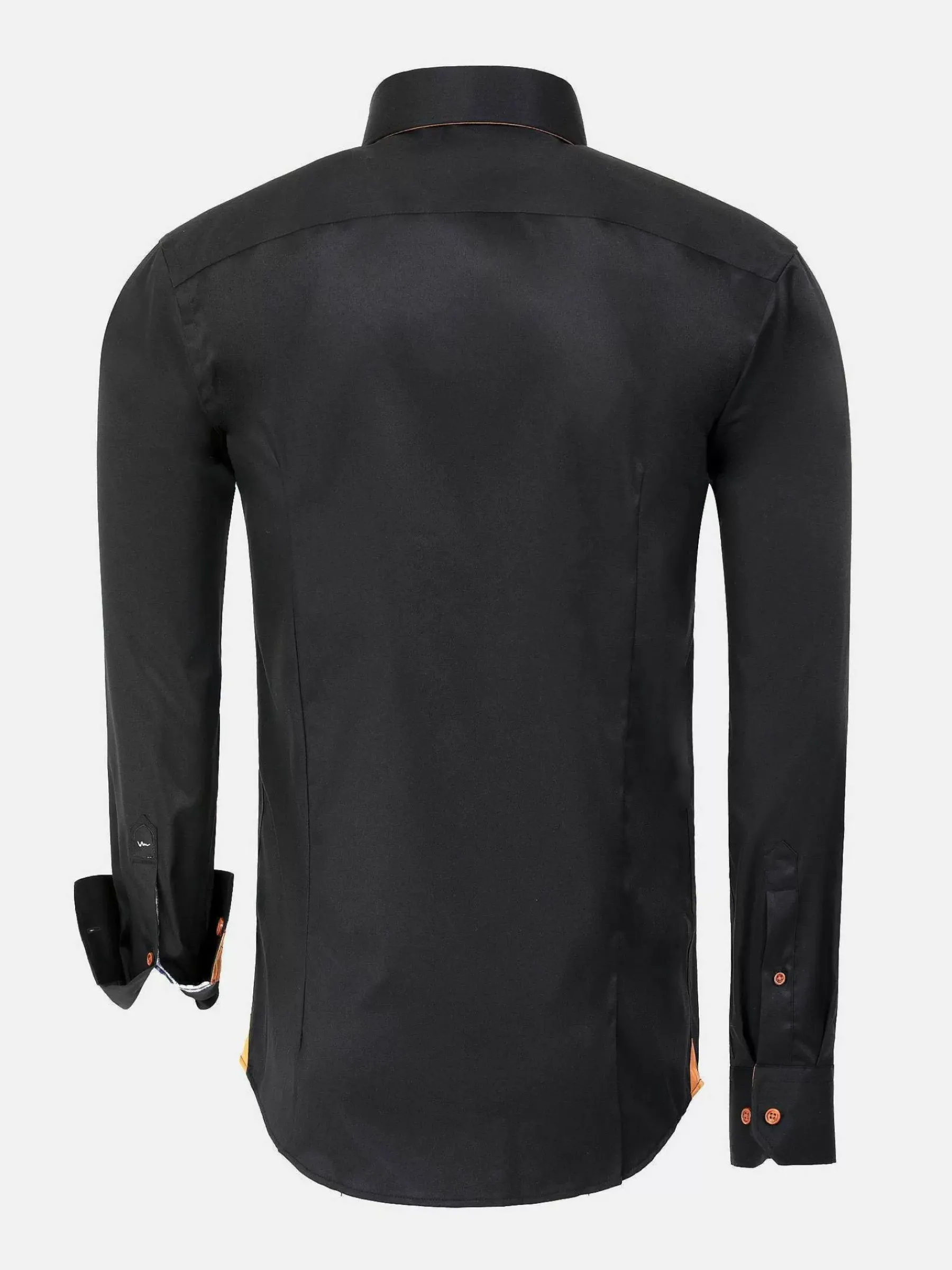 Wam Denim Romney Solid Black Overhemd Lange Mouw| Overhemd Lange Mouwen