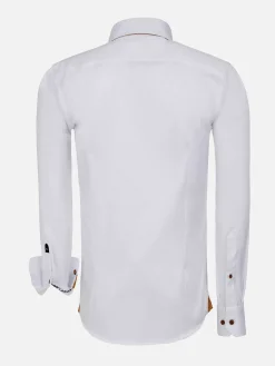 Wam Denim Romney Solid White Overhemd Lange Mouw| Overhemd Lange Mouwen