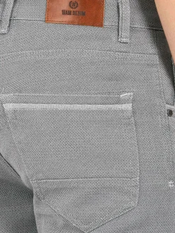 Wam Denim Santiago Slim Fit Textured Grey Jeans| Jeans