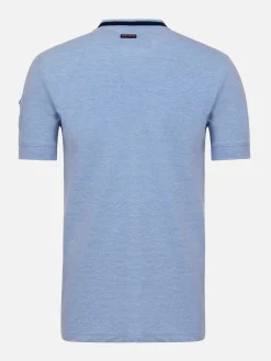 Wam Denim Schiltach Slim Fit Stretched Blue T-Shirt| T-Shirts