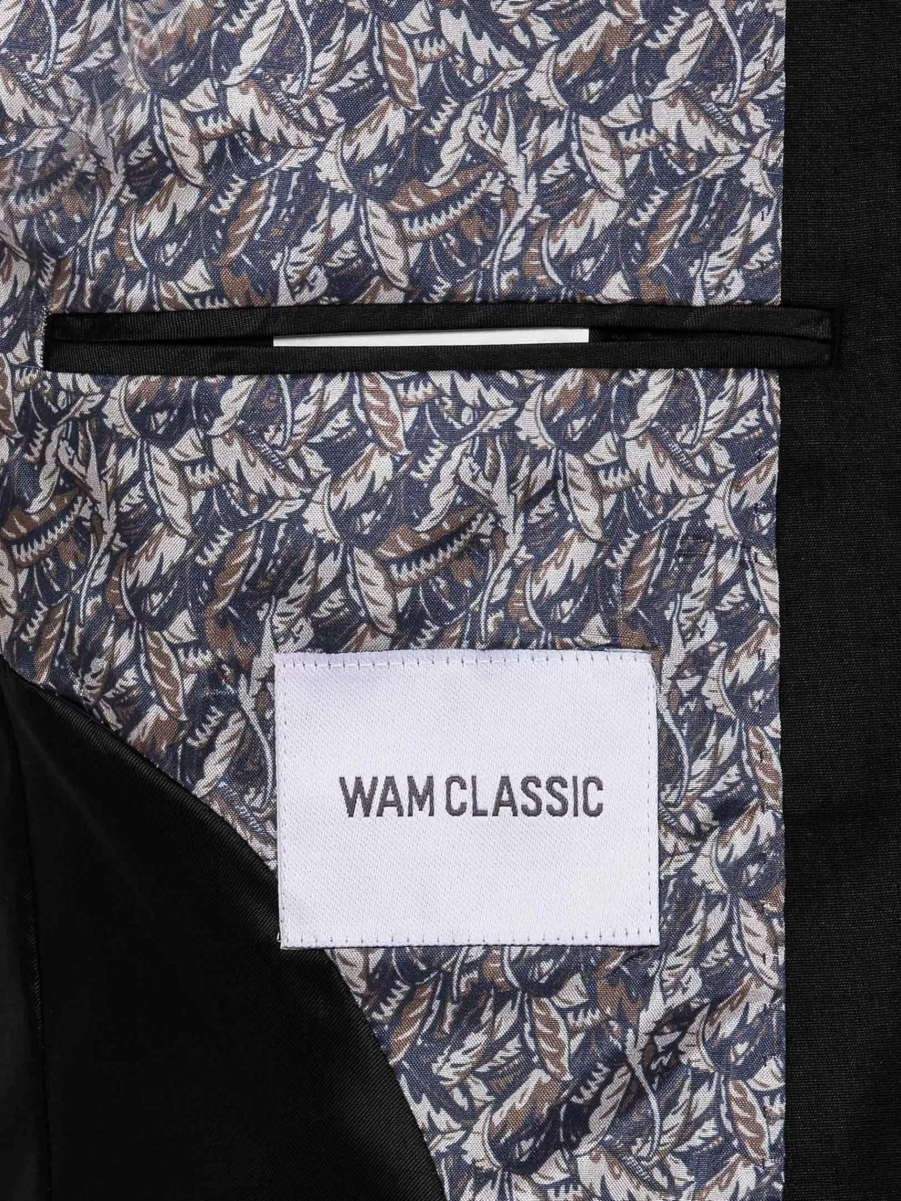 Wam Denim Scottsville Notch Lapel Black Suit Colbert| Colberts