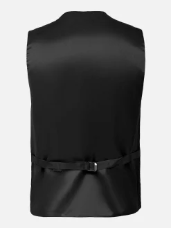 Wam Denim Scottsville Slim Fit Black Suit Gilet| Vesten