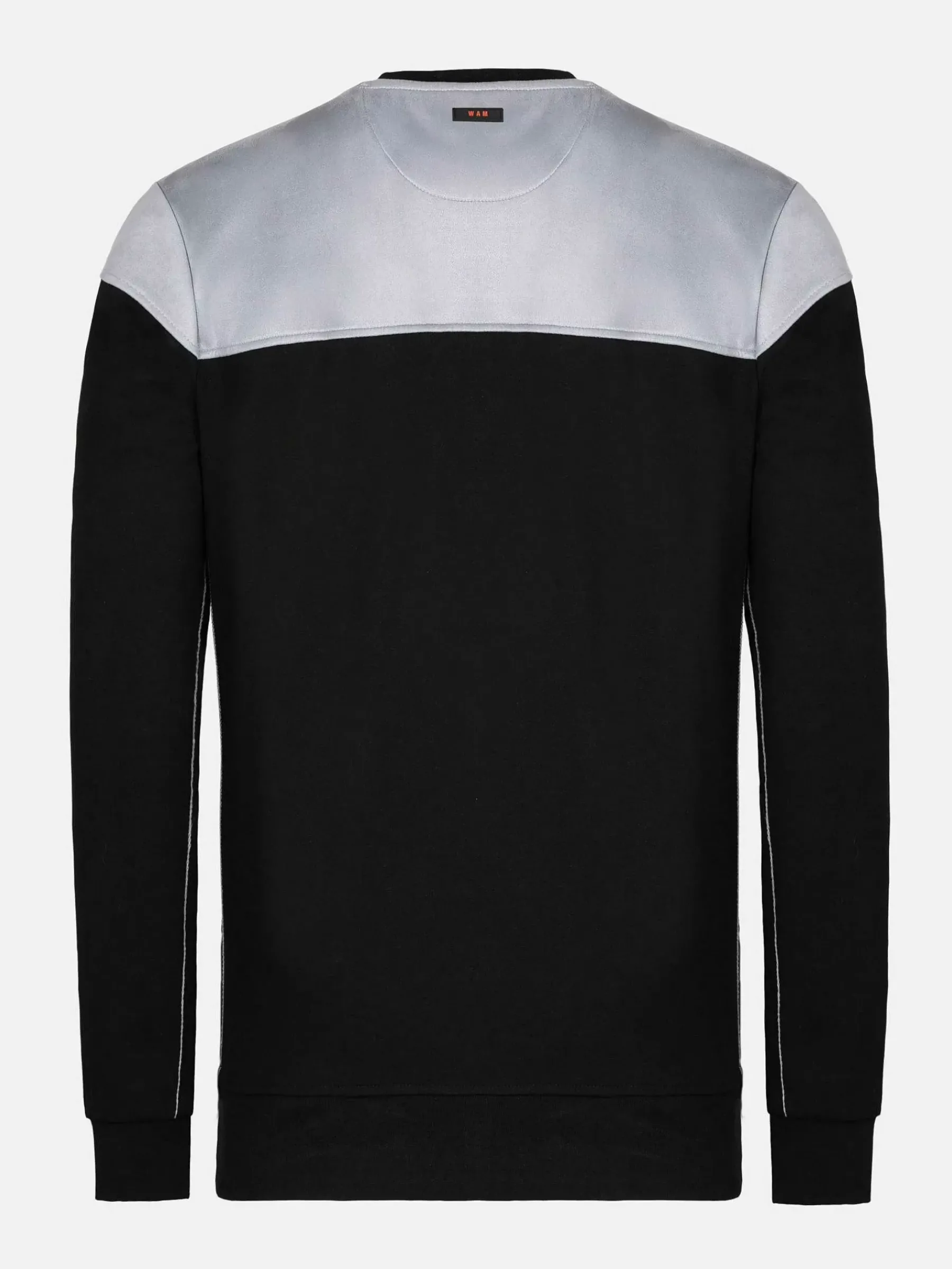 Wam Denim Sedona Round-Neck Grey Black Sweater| Sweaters