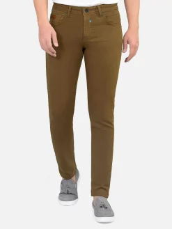 Wam Denim Serengeti Stretchy Slim Fit Dark Beige Jeans| Jeans