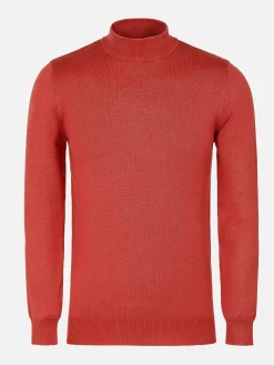 Wam Denim Siena Round-Necked Dark Orange Sweater| Sweaters