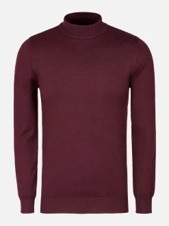 Wam Denim Siena Round-Necked Dark Red Sweater| Sweaters