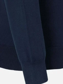 Wam Denim Siena Round-Necked Navy Sweater| Sweaters