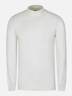 Wam Denim Siena Round-Necked White Sweater| Sweaters