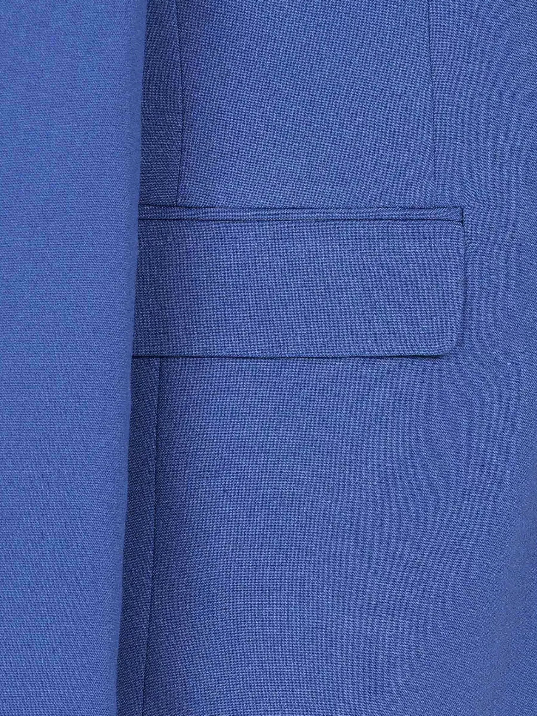 Wam Denim Slim Fit Indigo Textured Colbert| Colberts