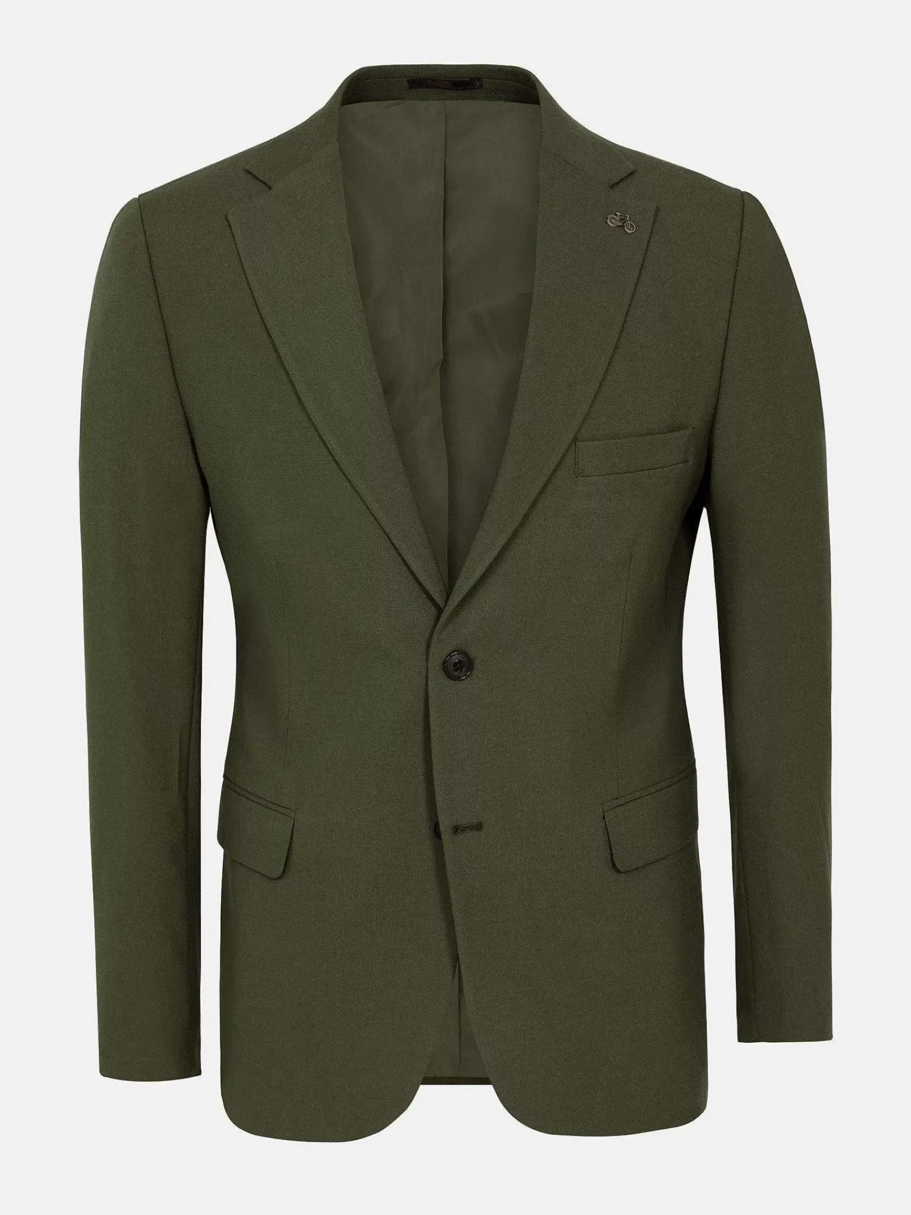 Wam Denim Slim Fit Khaki Textured Colbert| Colberts