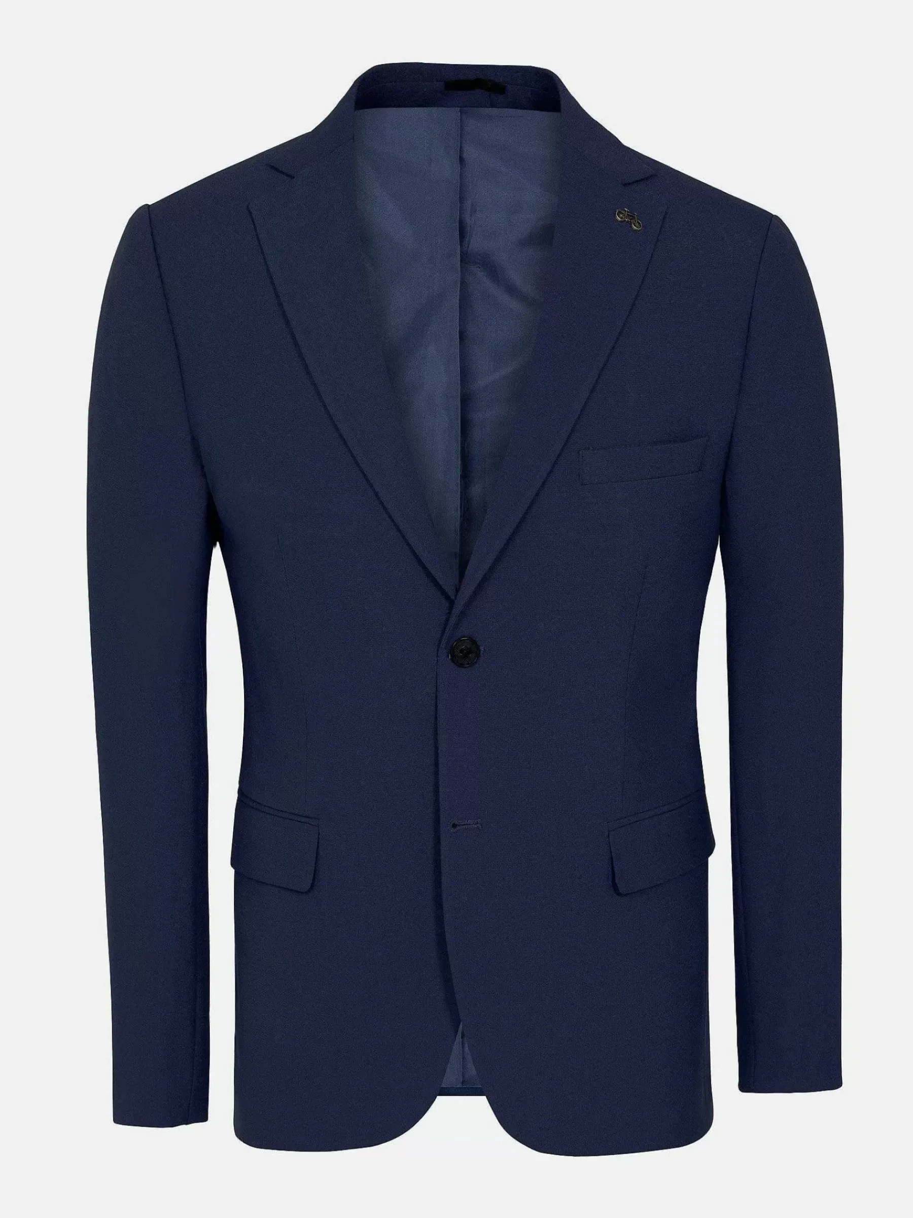 Wam Denim Slim Fit Navy Textured Colbert| Colberts